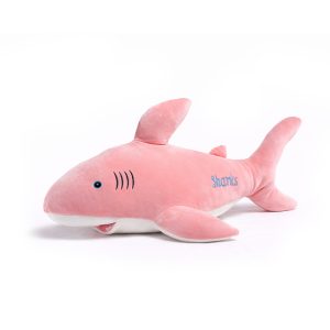 Rechin de pluș roz mare – jucărie moale pentru copii