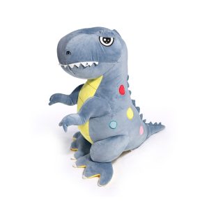 Dinozaur de pluș albastru mare – jucărie moale pentru copii