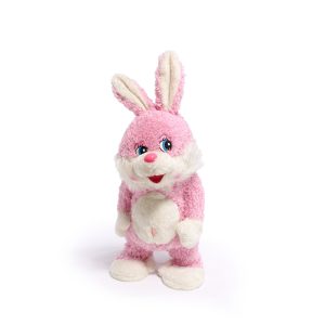 Iepuraș de pluș roz – jucărie moale pentru copii